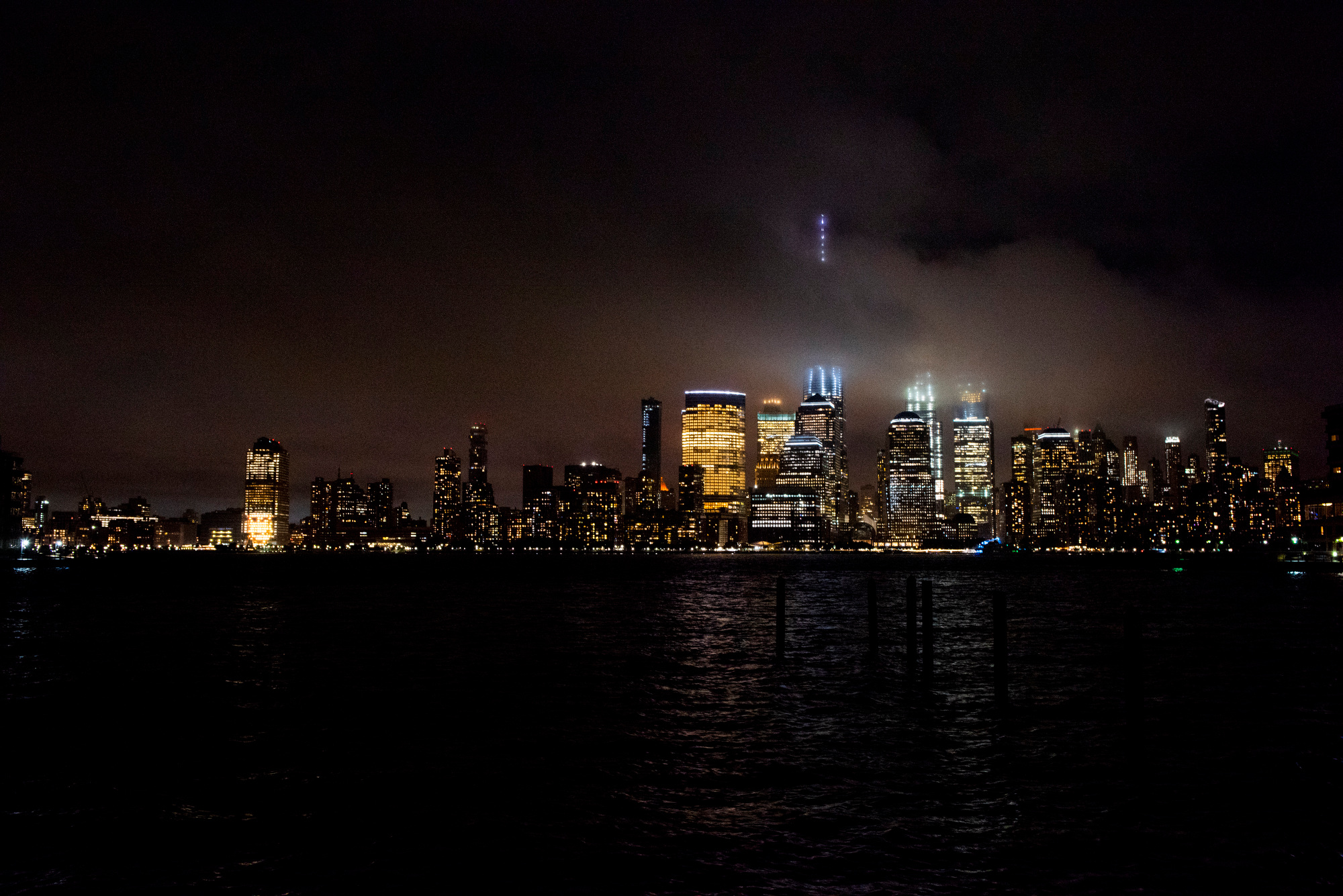 Manhattan skyline night